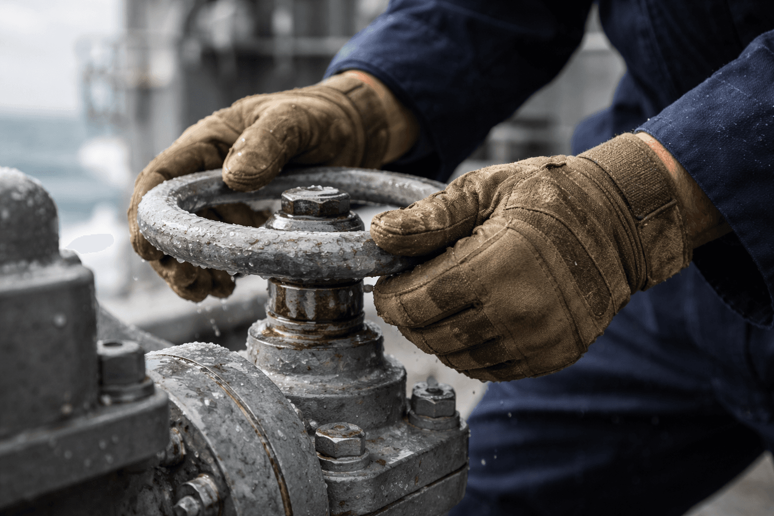 Maritime PPE use in demanding shipboard conditions